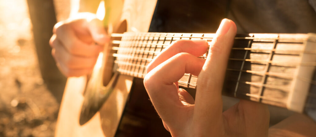 Barrégrepp på gitarr